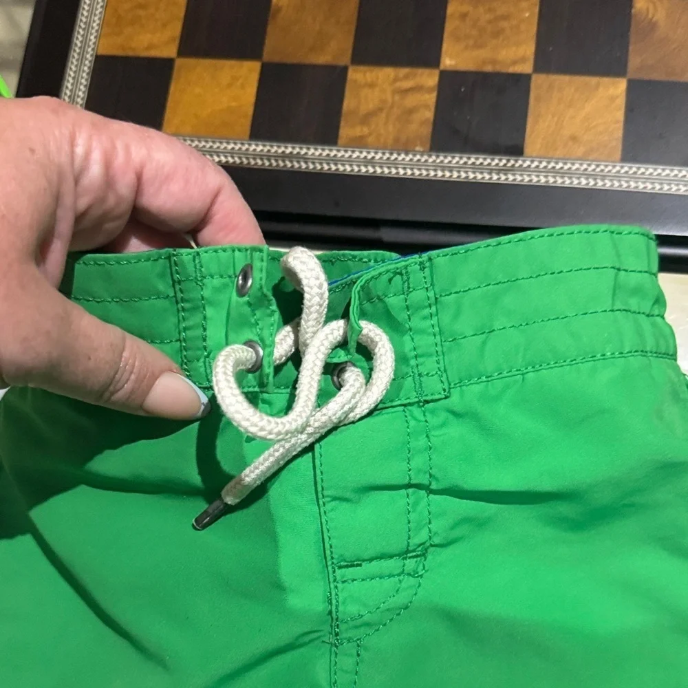 Ralph Lauren Kids Bright Green Shorts